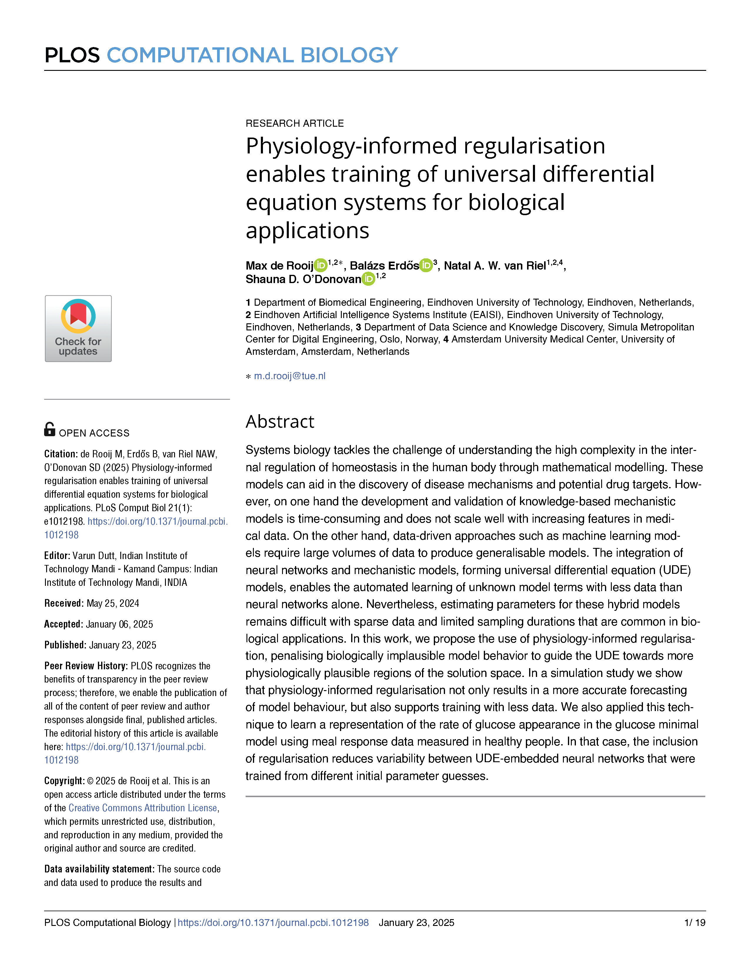Physiology-informed regularisation paper cover